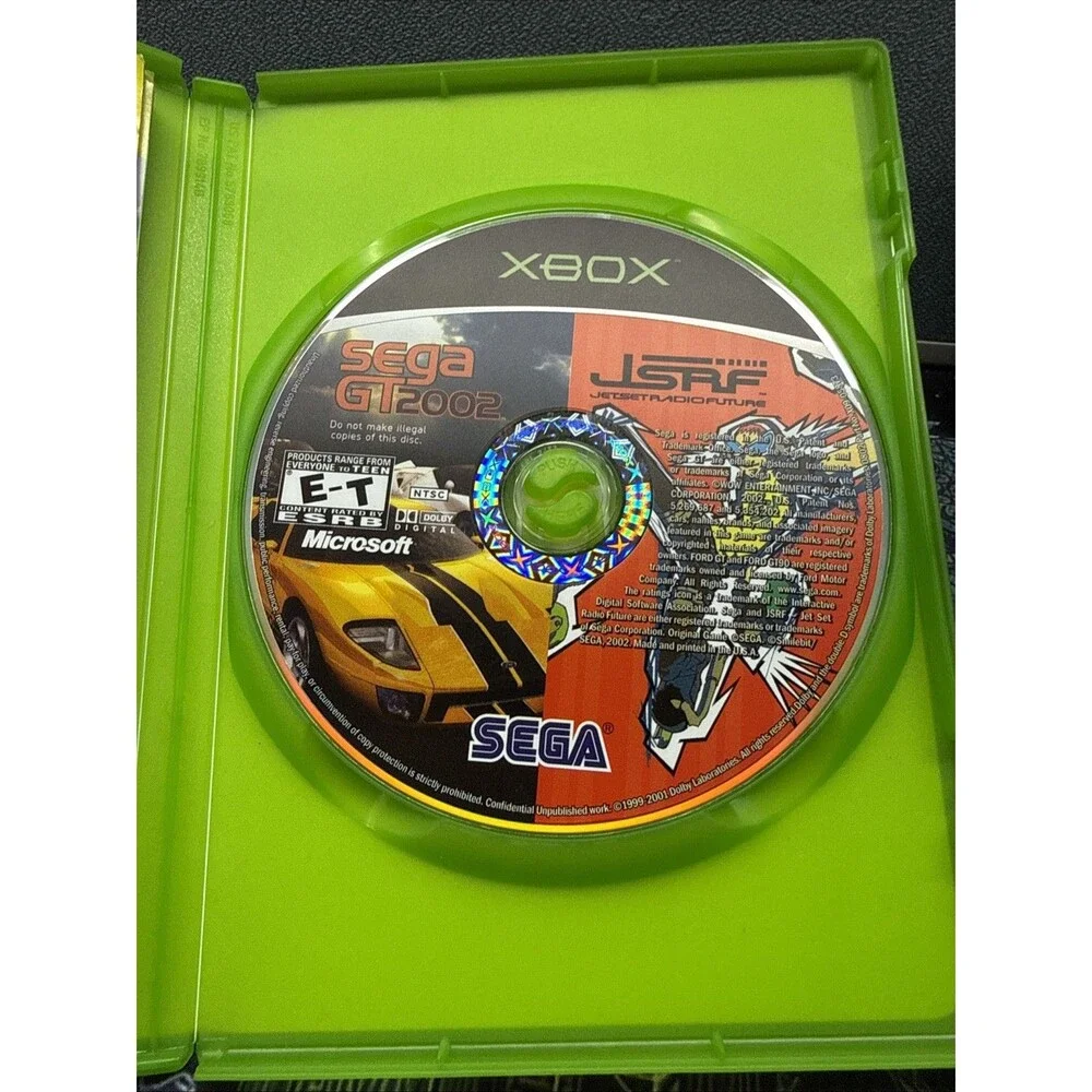 Sega GT 2002 & Jet Set Radio Future JSRF Original Xbox Complete Both Manuals